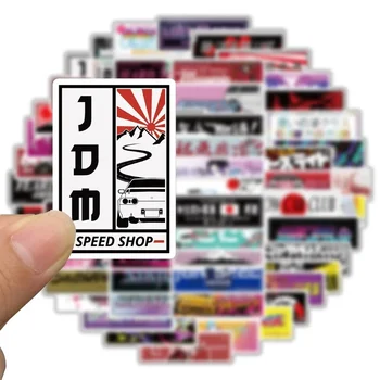 10/30/66 шт. Модификация JDM в японском гоночном стиле, наклейка для телефона для ноутбука, наклейка для чемодана, журнал, Кавайная наклейка