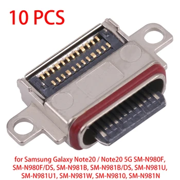 10 ШТ. Разъем USB-порта для зарядки Samsung Galaxy Note20/Note20 5G SM-N980F, SM-N980F/DS, SM-N981B, SM-N981B/DS, SM-N981U