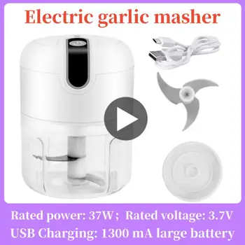 100/250 мл Мини-электрическая машинка для измельчения чеснока, Измельчитель имбиря, машинка для измельчения пищевых продуктов, чили, овощей, USB-зарядка