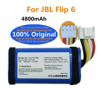 100% Высококачественный Оригинальный Аккумулятор Для JBL Flip 6 Flip6 4800mAh Bluetooth Speaker Batteria Batteri