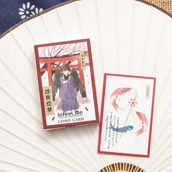 28 Листов / Набор UKIYO-E В японском Стиле Мини-привлекательная открытка ломо литература и искусство благословляющая записка украшение стикер на стену Открытка