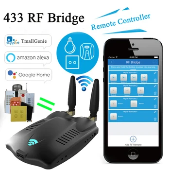 433 МГц FR мост Преобразует радиочастотный сигнал в сигнал Wifi Умный дом Удаленный конвертер RF Gateway Bridge Работа с приложением eWeLink Alexa Google