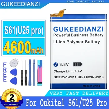 4600 мАч Аккумулятор GUKEEDIANZI S61 (U25 pro) Для Oukitel U25 Pro U25Pro Сменные Батареи Большой Мощности Bateria с бесплатными инструментами