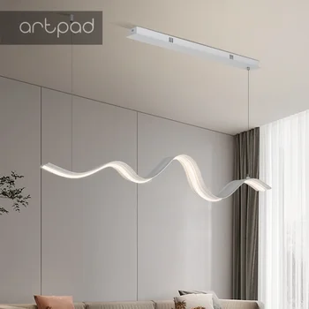 Artpad Dim LED люстра, Потолочные люстры для столовой, гостиной, 100 см с дистанционным управлением, Creative 50 Вт