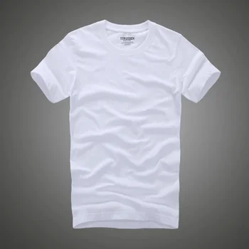 B1651 хлопковая однотонная футболка для мужчин с коротким рукавом camiseta