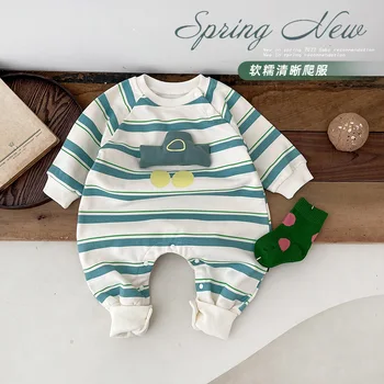 Jenny & Dave Весна и осень 2023, новая детская одежда для отдыха, боди, Новый милый детский комбинезон с рисунком лианы