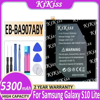 KiKiss EB-BA907ABY Аккумулятор Для Samsung Galaxy S10 Lite S10Lite Сменный Аккумулятор Телефона 5300 мАч С Бесплатными Инструментами