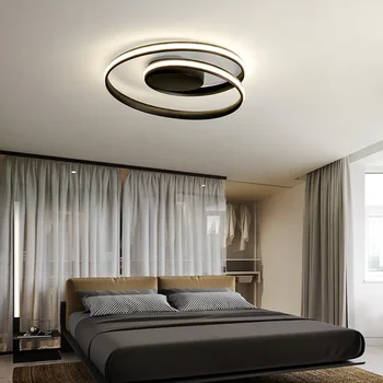 SANDYHA Светодиодный потолочный светильник в форме круга для дома, украшения спальни, светильники Plafonnier из алюминия Lampara Techo