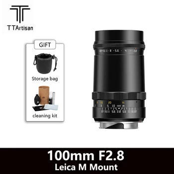 TTArtisan 100 мм f2.8 Полнокадровый объектив с пузырьковым Боке для камер Leica M-Mount для Leica M-M M240 M3 M6 M7 M8 M9 M10