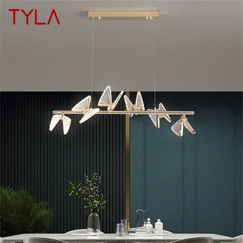 TYLA Nordic Butterfly Люстра Светильники Светильники Современные Подвесные Светильники Home LED для Лестничного Холла