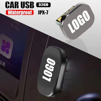 Автомобильная Универсальная Флешка USB Металлический U-Образный Диск для Volkswagen R Golf 4 5 6 7 B7 B6 T5 T4 3B7 601 171 Mk5 Tiguan Jetta Аксессуары