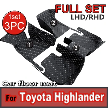 Автомобильные коврики для Toyota Highlander Seven Seats 2022, Изготовленные на заказ автоматические накладки для ног, Автомобильные Ковровые покрытия, Аксессуары для интерьера
