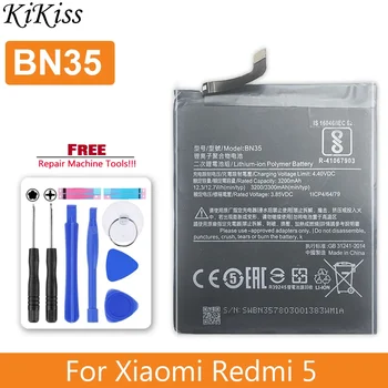 Аккумулятор BN35 для Xiaomi Redmi 5, 5,7 дюйма, 3300 мАч, трек-код