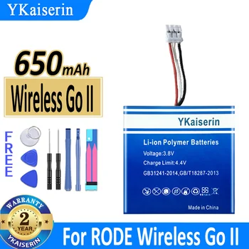 Аккумулятор YKaiserin емкостью 650 мАч для микрофона RODE Wireless Go II Bateria