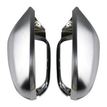 Для-A6 S6 C7 4G 2012-2018 Крышки боковых зеркал заднего вида Серебристые Матовые Хромированные Алюминиевые Матовые