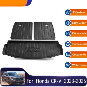 Для Honda CR V CRV 7 мест RS MK6 2023 2024 2025 Автомобиль Легко Моется Коврики Для Заднего Багажника Напольный Лоток Вкладыш Для Багажника Защитные Накладки Аксессуары