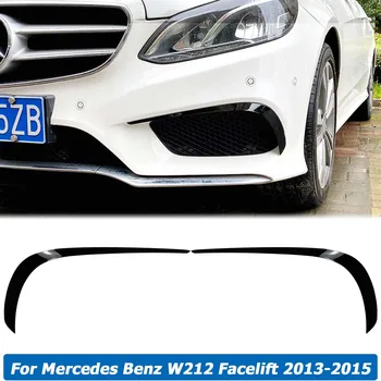 Для Mercedes Benz E-Class W212 Подтяжка Лица E63 AMG 2013-2015 Сплиттер Переднего Бампера Canards Отделка Вентиляционного Отверстия Наклейка Автомобильные Аксессуары