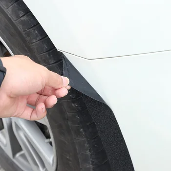 Для Nissan Pathfinder 2013 2014 2015 216 2017 2018 ПВХ Черная наклейка для отделки бровей переднего колеса автомобиля Автомобильные Аксессуары