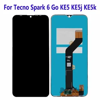 Для Tecno Spark 6 Go 2020 KE5 KE5j KE5k ЖК-дисплей С Сенсорным Экраном и Цифровым Преобразователем В Сборе Для Tecno Spark 6 Go 2021