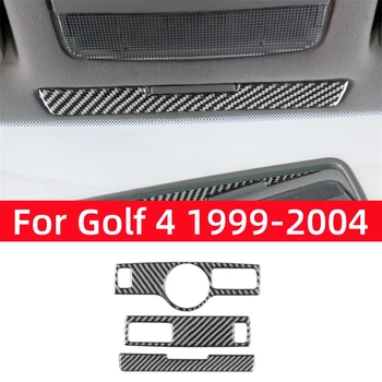 Для VW Golf 4 Jetta Bora MK4 R32 GTI 1999-2004 Аксессуары Из Углеродного Волокна Интерьер Автомобиля Крыша Лампа Для Чтения Панель Накладка Наклейка