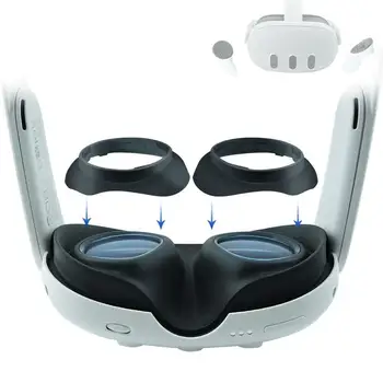 Для защитной крышки объектива Meta Quest3 VR Рамка для контроллера виртуальной гарнитуры Зеркало Защитная оправа для очков
