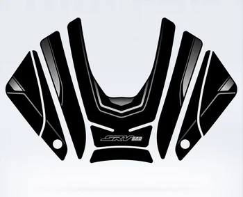 Для мотоцикла QJMOTOR SRK 600 Противоскользящая накладка для топливного бака, защита бокового коленного захвата, наколенники, Накладки-наклейки