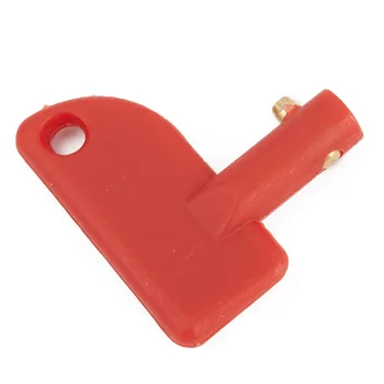запасной ключ из АБС-пластика 2шт для выключателя аккумулятора Выключатель отключения питания Автомобильный фургон Лодки Красный 47 мм x 43 мм