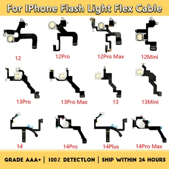 Запчасти для Ремонта Светодиодного Гибкого Кабеля Proximity Distance Ambient Flash Light Sensor Для iPhone 12 13 mini 12 13 14 Pro Max 14 Plus Parts