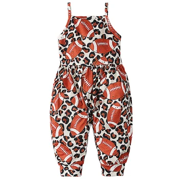 Летняя детская одежда 2023 года, наряд для маленьких девочек, Модный хлопковый комбинезон для новорожденных без рукавов с мультяшным принтом, Комбинезоны One Piece BC115