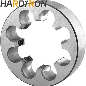 Метрическая круглая плашка для нарезания резьбы Hardiron M45X1,5 слева, машинная плашка для нарезания резьбы M45 x 1,5