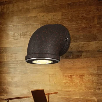 Настенный светильник в индустриальном стиле, ресторан, кафе-бар, американский ретро коридор, настенный светильник для прохода