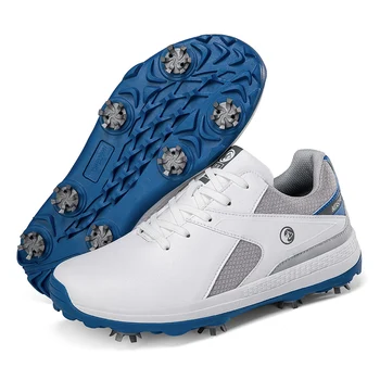 Новая мужская обувь для гольфа с шипами, одежда для гольфа для мужчин, легкая обувь для ходьбы, Роскошные Спортивные кроссовки