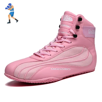 Новая обувь для борьбы, мужские и женские профессиональные боксерские кроссовки, уличные противоскользящие борцовские ботинки, роскошные боксерские кроссовки