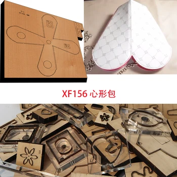 Новое японское стальное лезвие, деревянная форма для штамповки сумок, кошелек, Форма для ручного перфоратора, форма для вырезания ножей XF156
