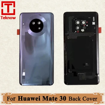 Оригинальная задняя крышка для Huawei Mate 30, корпус из заднего стекла с логотипом объектива камеры Для Huawei Mate 30, чехол для батарейного отсека 5G, Заменить