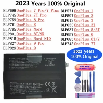 Оригинальный аккумулятор 2023 года Для OnePlus 2 3 3T 5 5T 6 6T 7 Pro Plus 7Pro 7Plus 7T Pro 8 Pro Nord 8T 9R Nord N10 9 Pro Аккумулятор Телефона