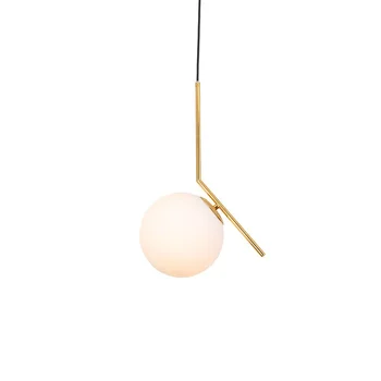 Освещение ресторана Nordic творческая личность барная стойка спальня стеклянный шар минималистичная современная прикроватная люстра с одной головкой