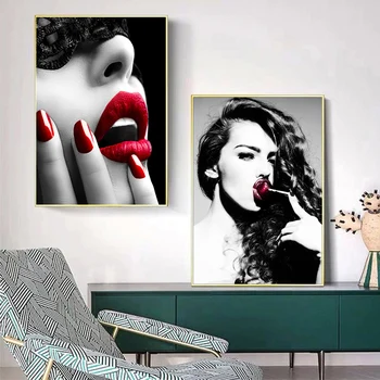 Плакаты для домашнего декора Sexy Girl в американском стиле, современный Куадрос, настенное искусство, гостиная, декоративная картина, прямая поставка, принты на холсте