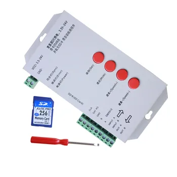 Программный контроллер для светодиодов WS2812B, WS2811, APA102 - T1000s K1000s DC5-24V
