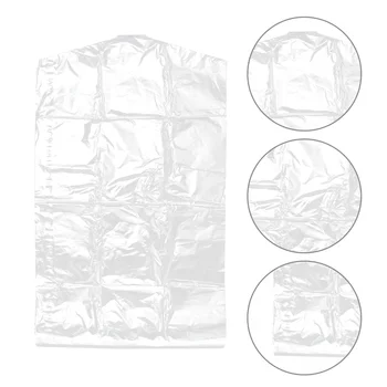 Пылезащитный чехол для одежды 60x90 см, прозрачные пластиковые пакеты для одежды, одноразовые пылезащитные сумки для хранения для дома, магазина на улице
