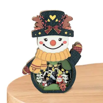 Рождественские украшения в виде снеговика, снежные украшения для фестиваля на открытом воздухе, милые и нежные, создающие рождественское настроение в шкафу