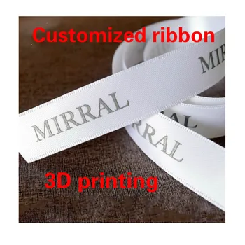 Свадебная лента с принтом своими руками и персонализированный 3D шрифт, подарочная упаковка из полиэстерового ремня