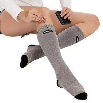 Термоноски для мужчин, женщин, электрические термоизолированные носки с подогревом, термоноски для мужчин, женщин, езда на батарейках, кемпинг