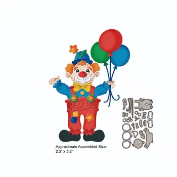 цирковой клоун штампует металлические режущие многослойные штампы альбом для вырезок воздушный шар штампует украшение для фотоальбома diy card craft