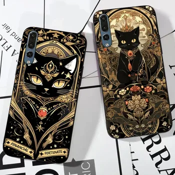 Чехол для телефона Tarot Mystery Totem Cat для Redmi 8 9 10 pocoX3 pro для Samsung Note 10 20 для Huawei Mate 20 30 40 50 lite
