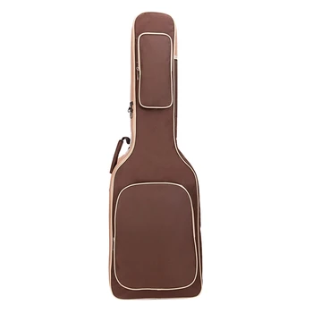 Чехол для электрогитары, концертная сумка, Накладка на двойные ремни, Утолщающий Водонепроницаемый рюкзак для гитары из хлопчатобумажной ткани Оксфорд 7 мм