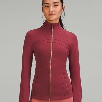 Ярко-виноградный цвет, облегающая одежда для йоги, спортивная куртка-пиджак, куртка